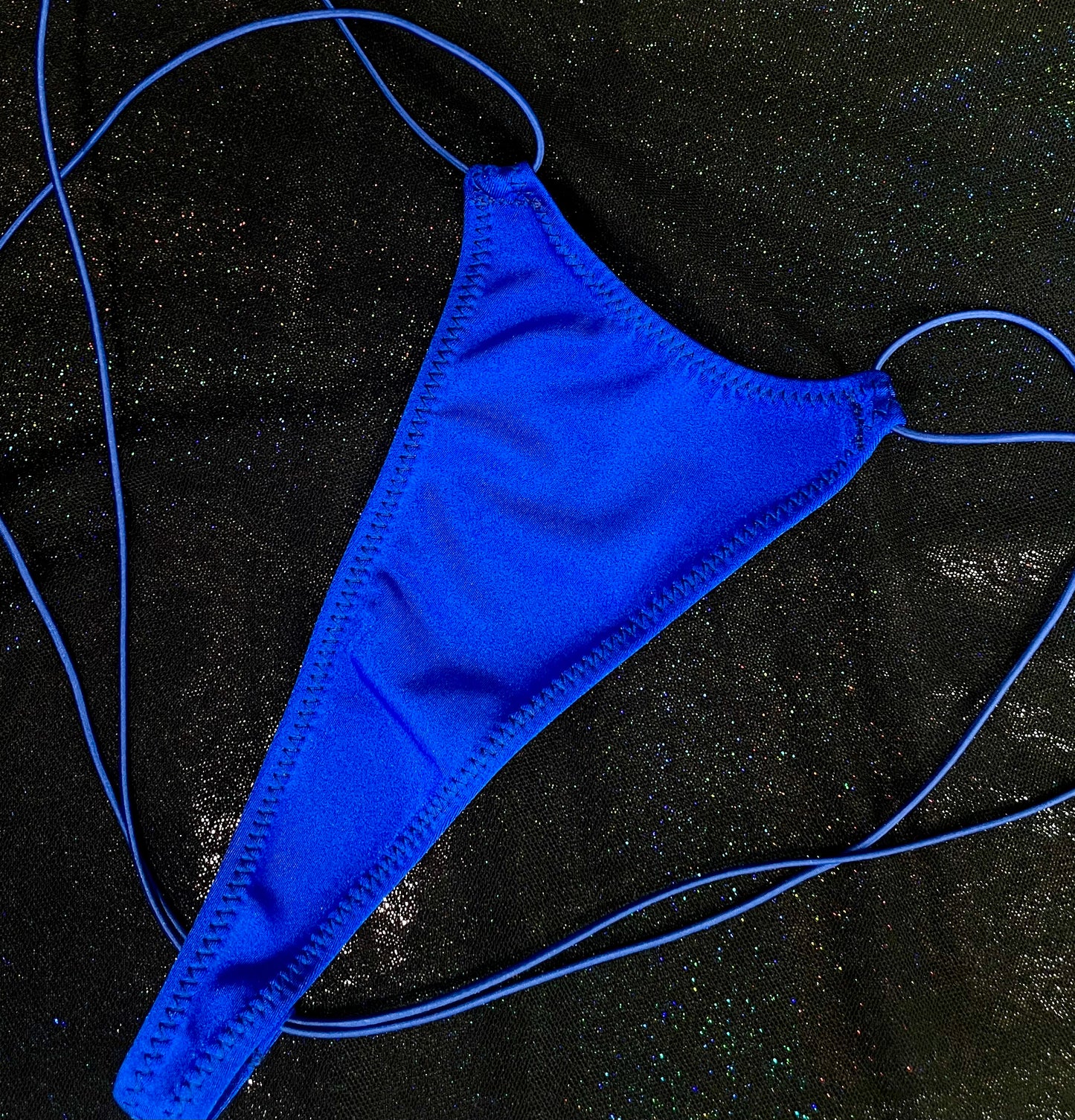 Royal Blue Elastic String Thong