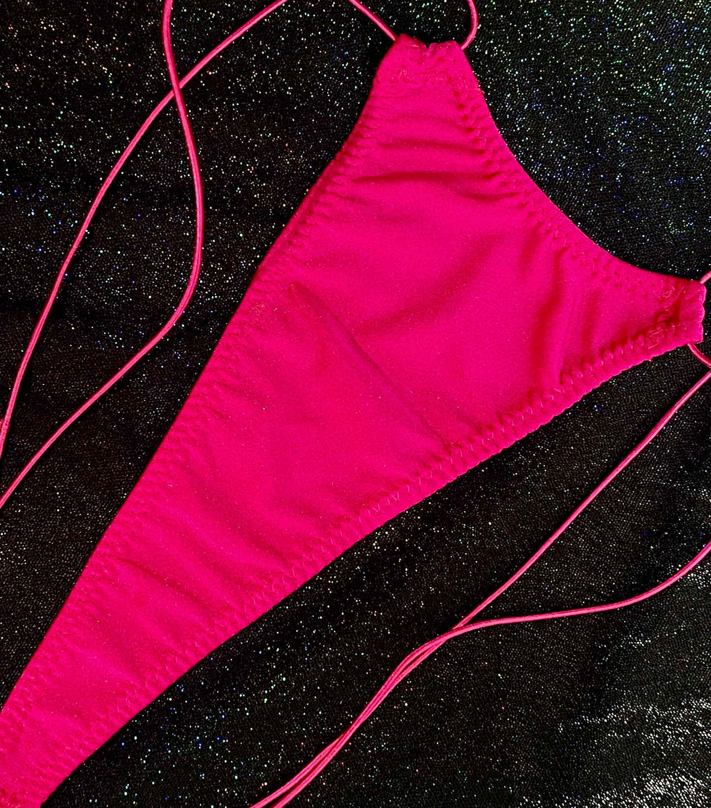 Fuchsia Elastic String Thong